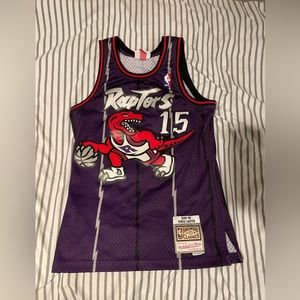 Vintage Vince Carter Raptors Jersey Size S Mitchell and Ness Hardwood Classics